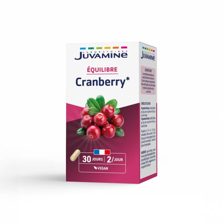Formule Concentrée Cranberry Juvamine - boîte de 30 gélules