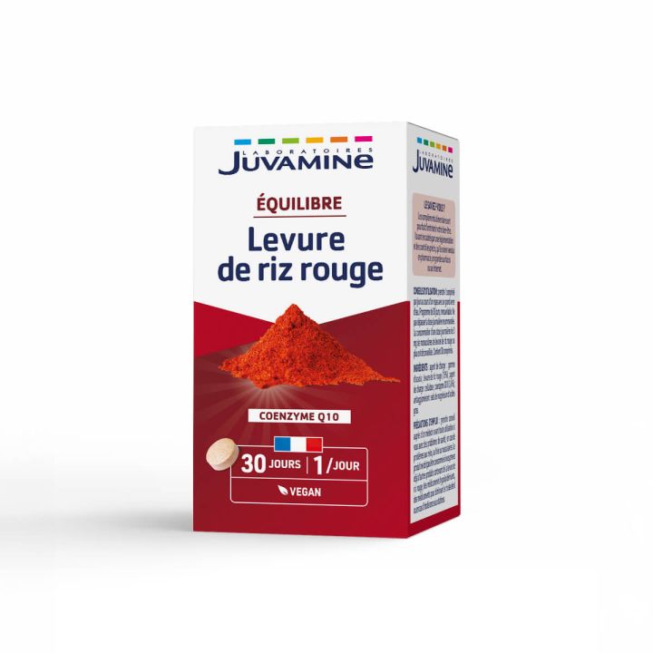 Levure de Riz Rouge Juvamine - boîte de 30 comprimés