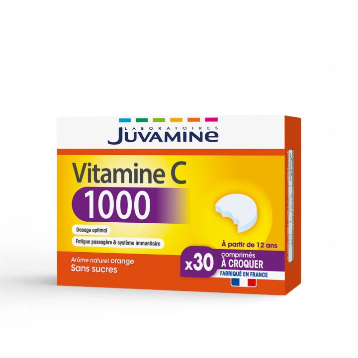 Vitamine C 1000 Juvamine - boite de 30 comprimés à croquer 
