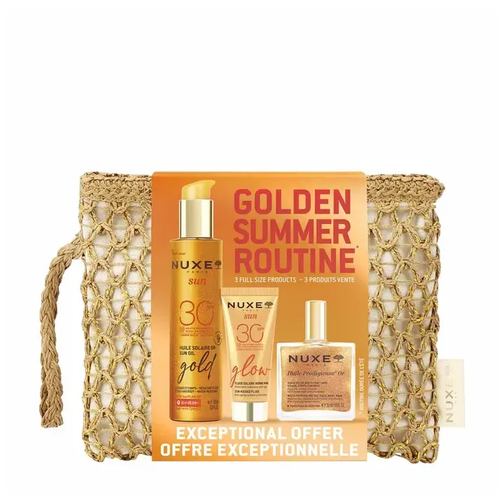 Trousse Golden summer routine Nuxe - trousse de 3 produits