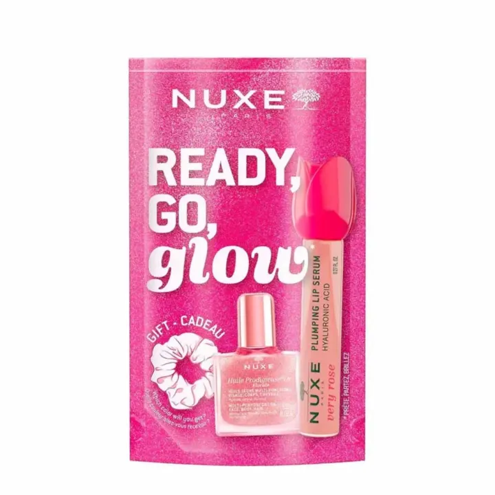 Coffret Ready, Go, Glow Rose Nuxe - coffret de 3 produits