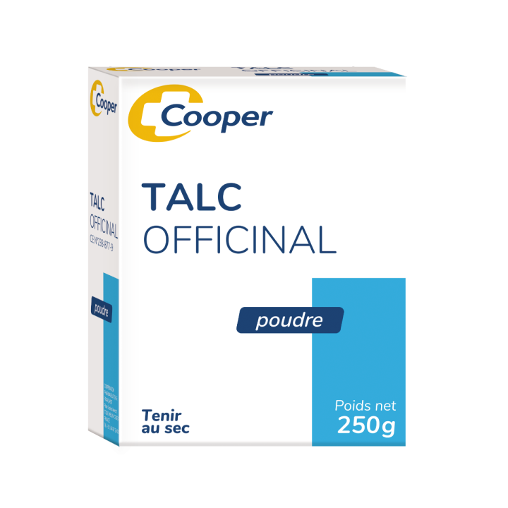 Talc officinal poudre Cooper - boîte de 250 g