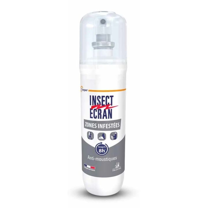 Spray répulsif anti-moustiques zones infestées Insect écran - spray de 100ml
