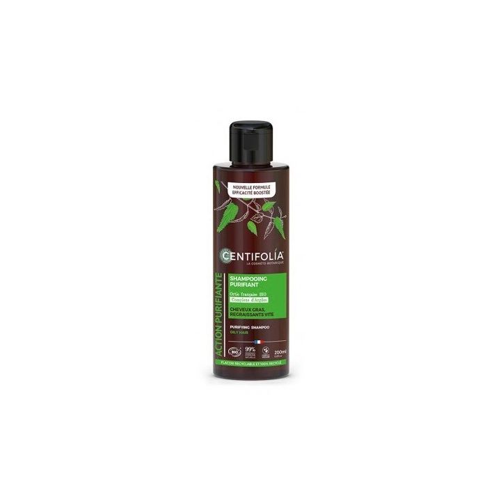 Shampooing purifiant cheveux gras Bio Centifolia - flacon de 200ml