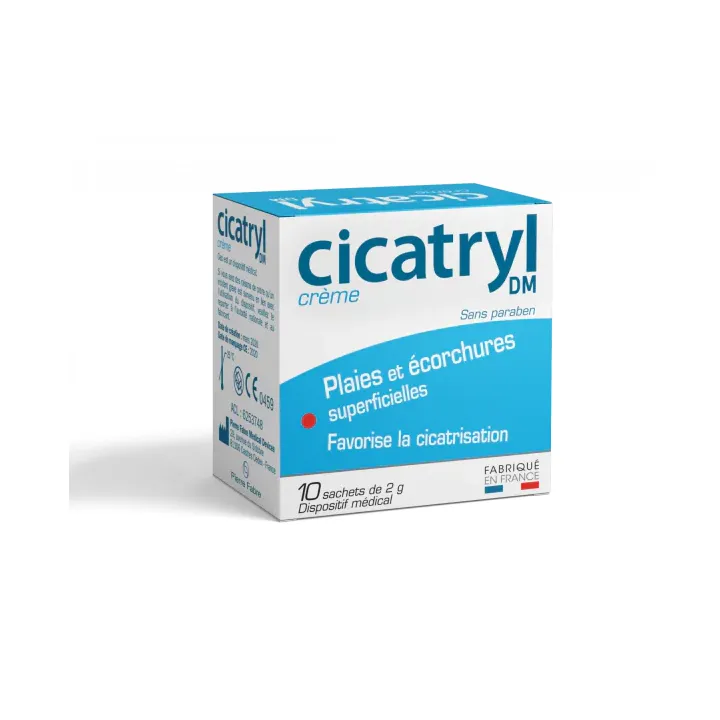 Cicatryl DM crème en sachet-dose - boite de 10 sachets de 2g