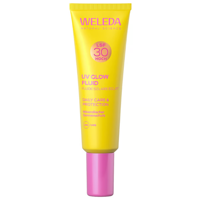 Fluide solaire éclat SPF30 Weleda - tube de 30ml