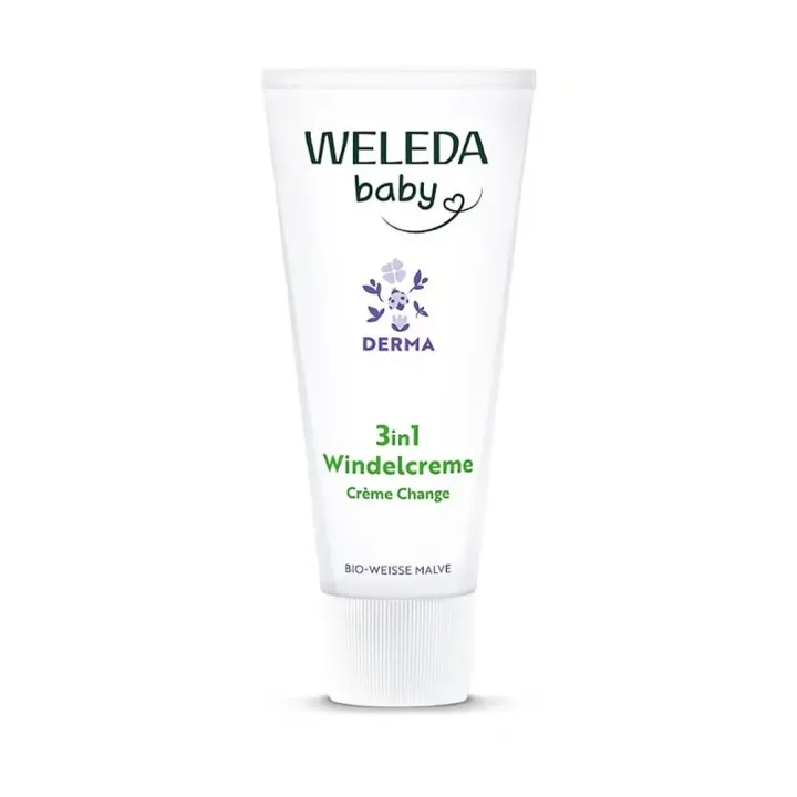 *GPT* Crème 3 en 1 pour le change Weleda Baby Derma - tube de 50ml