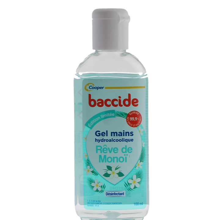 Gel mains hydroalcoolique rêve de monoï Baccide - flacon de 100ml
