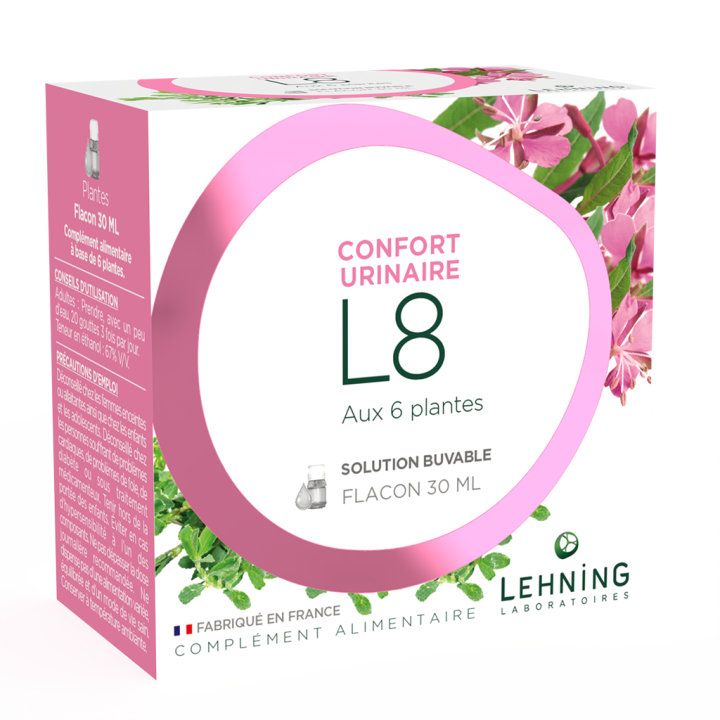 L8 confort urinaire Lehning - flacon de 30 ml