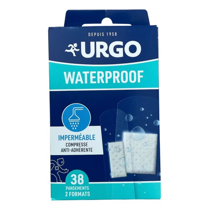 Pansements waterproof Urgo - boîte de 38 pansements de 2 formats