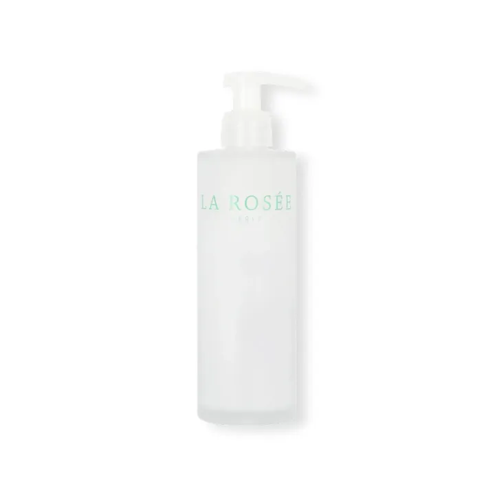 Flacon gel nettoyant en verre La Rosée - flacon-pompe de 200ml