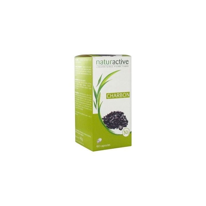 Charbon végétal Naturactive - boite de 60 capsules