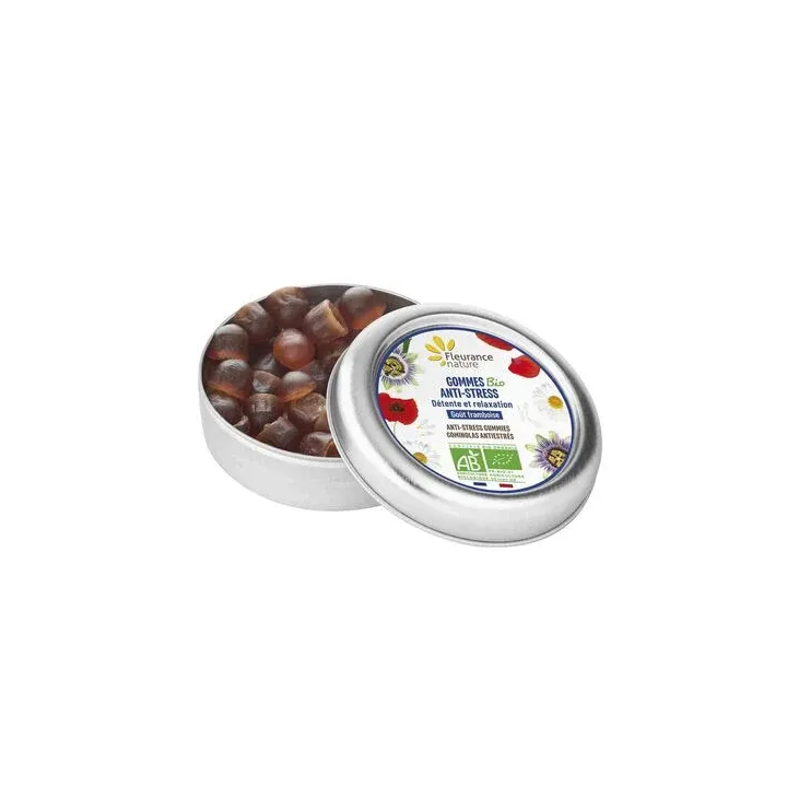 Gommes anti-stress bio Fleurance nature - boîte de 45g