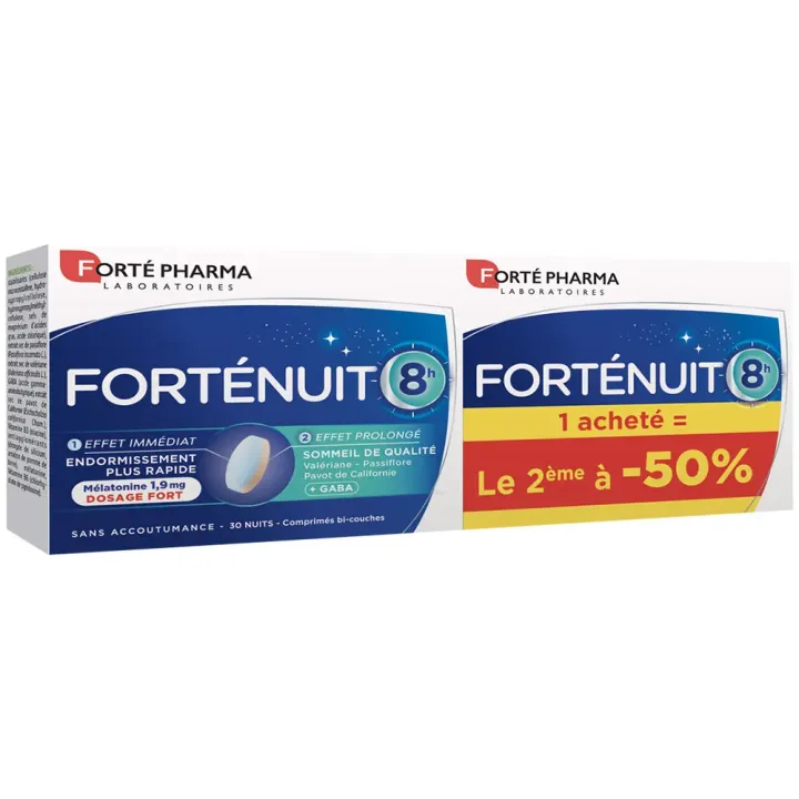 Forténuit Forté Pharma - lot de 2 boites de 30 comprimés
