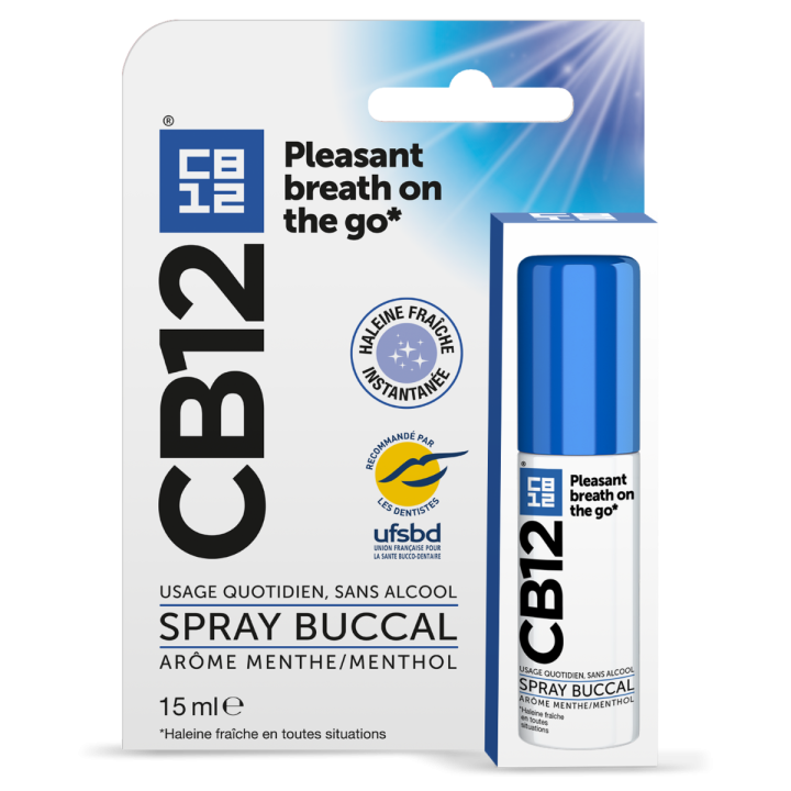 CB12 Spray Buccal sans alcool menthe - spray de 15 ml