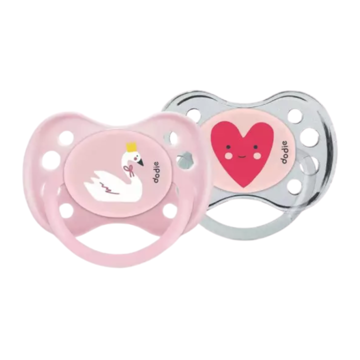 Sucettes anatomiques 6 mois et+ Dodie - Lot de 2 sucettes