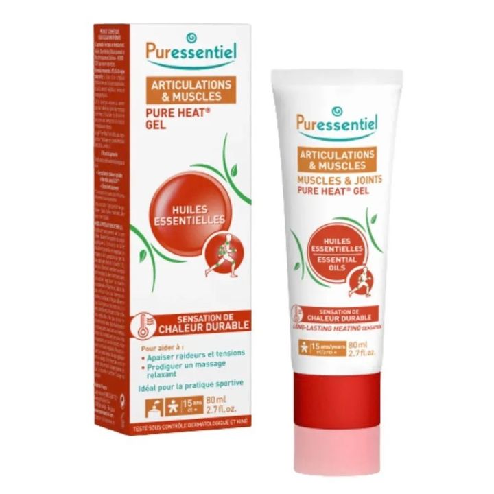 Gel pure heat articulations et muscles Puressentiel - tube de 80ml