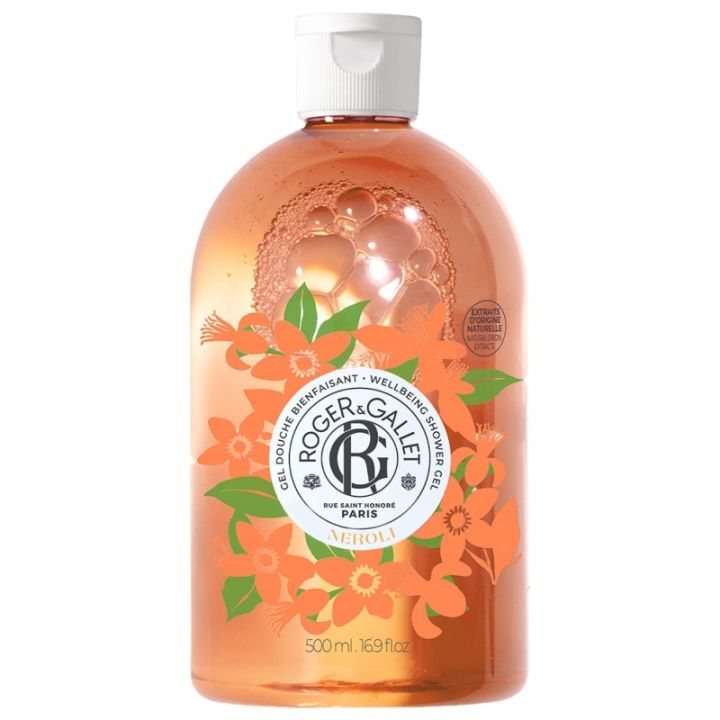 Gel douche bienfaisant Néroli Roger & Gallet - flacon de 500ml