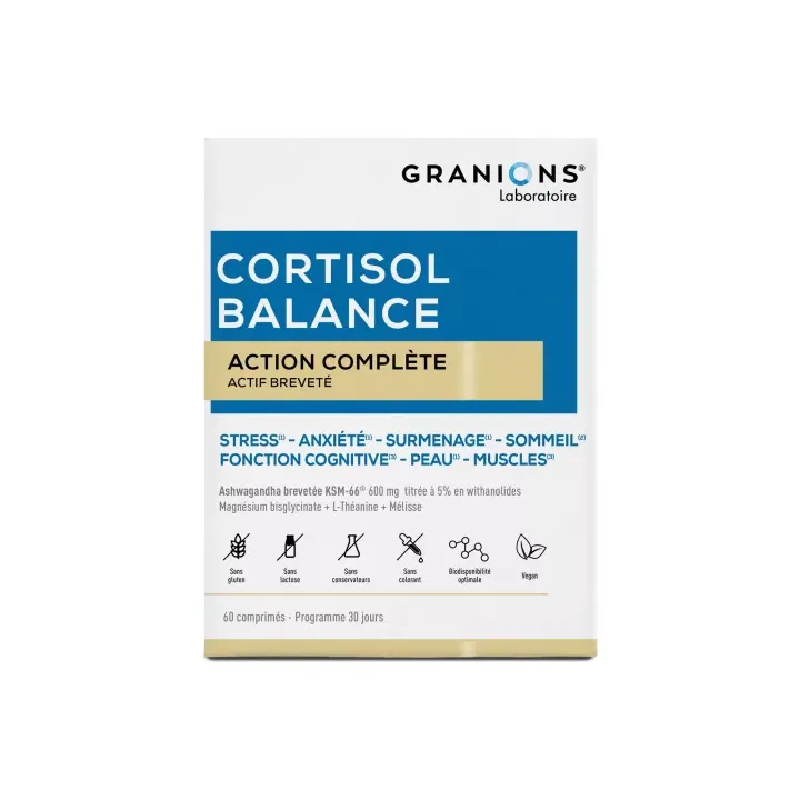 Cortisol balance action complète Granions - boite de 60 comprimés