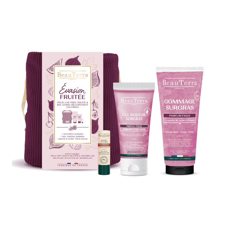 Trousse Evasion fruitée Beauterra - trousse de 3 produits