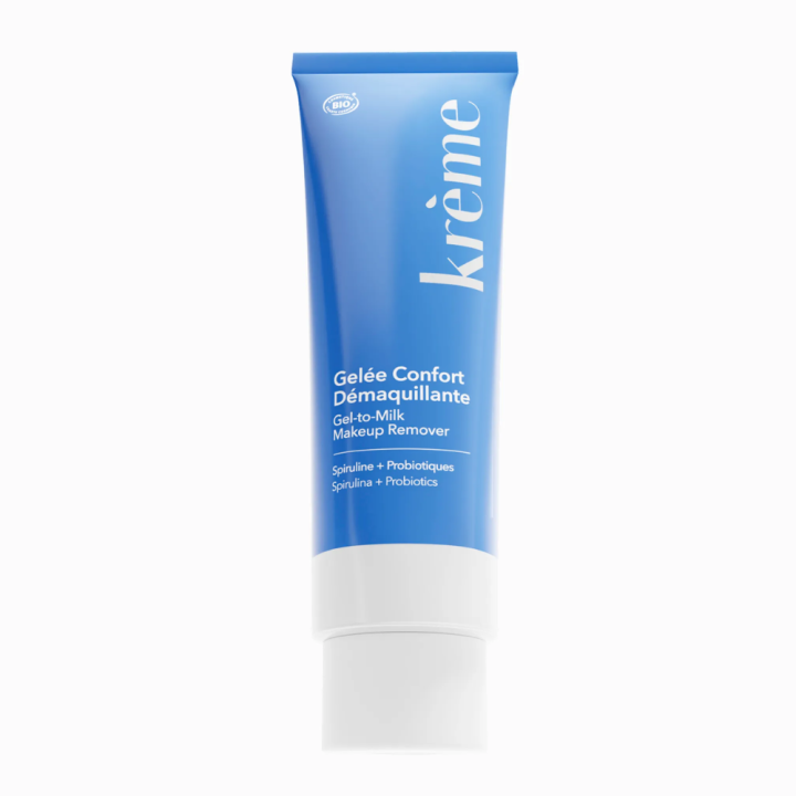Gelée fraîche nettoyante bio Krème - tube de 50 ml format voyage
