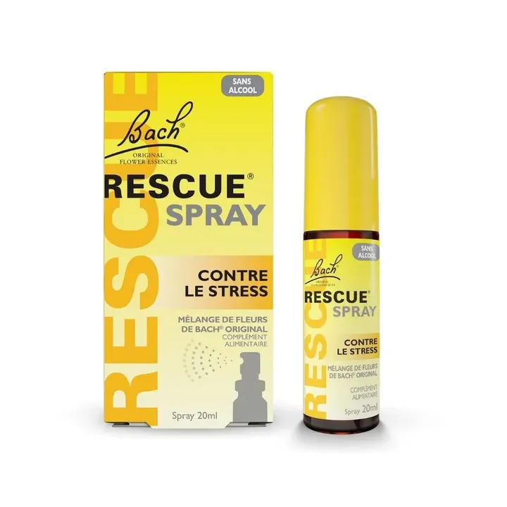 Spray contre le stress sans alcool Rescue - spray de 20ml