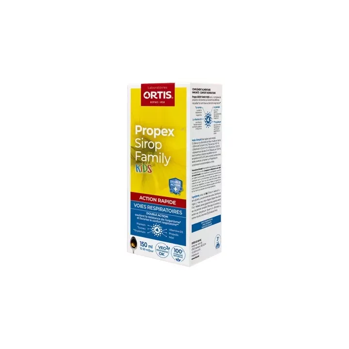 Propex sirop family kids voies respiratoires Ortis - flacon de 150ml
