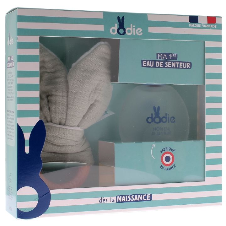 Coffret Eau de senteur Dodie - flacon de 50ml + hochet offert