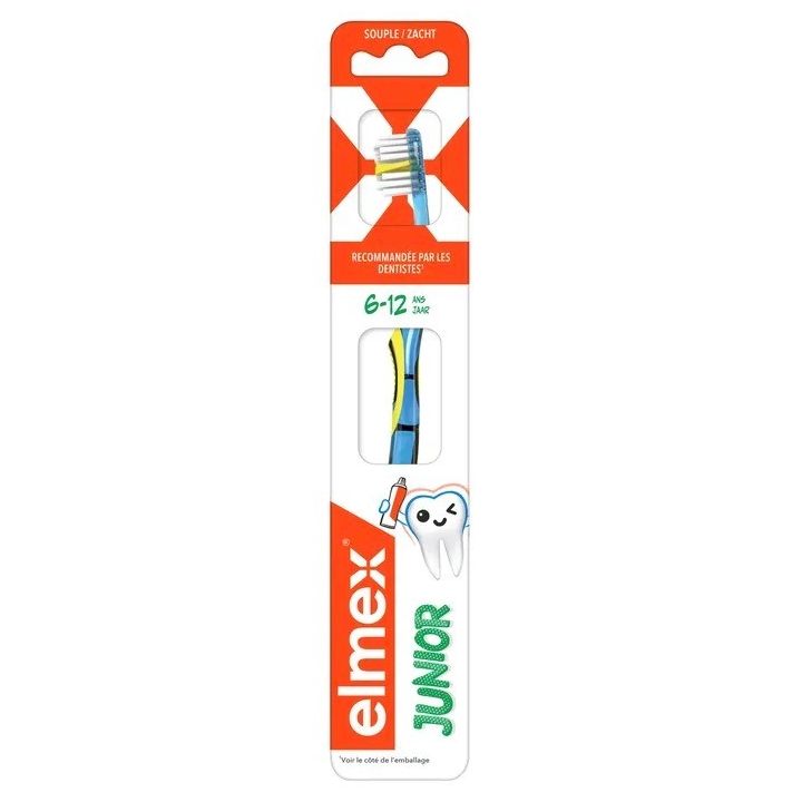 Brosse à dents souple junior 6-12 ans Elmex - 1 brosse à dents
