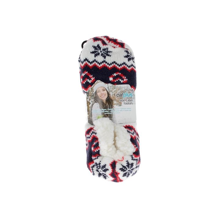 Aloe cabin footies Chaussons hydratants femme taille 36-41 Airplus - une paire