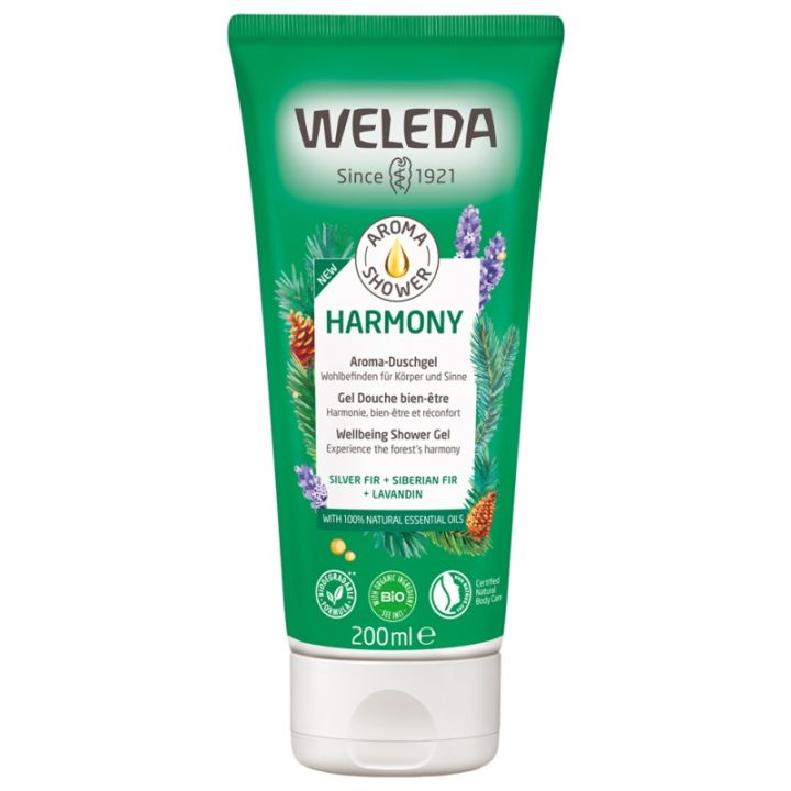 Aroma Shower Harmony Gel douche bien-être Weleda - tube de 200 ml