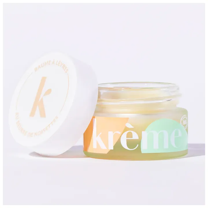 Baume à lèvres noisette bio Krème - pot de 10 g