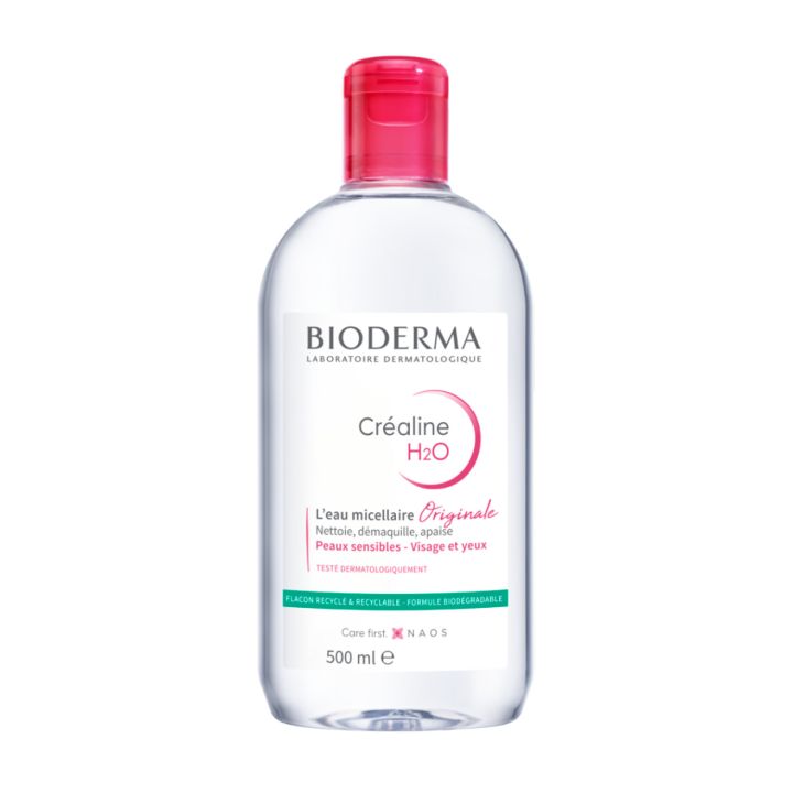 Eau micellaire Créaline H2O Bioderma - flacon de 500 ml