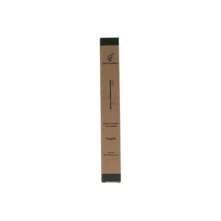 Brosse à dents adulte en bambou souple Cap Bambou - une brosse à dents
