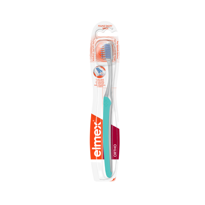 Brosse à dents souple Elmex Ortho - 1 brosse à dents