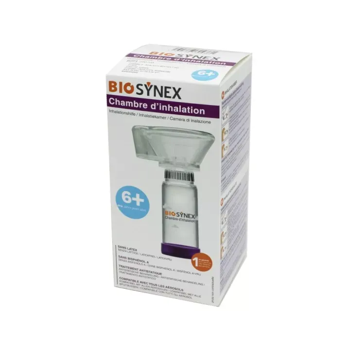 Chambre d'inhalation 6 ans et plus Biosynex - boîte d'une chambre avec masque