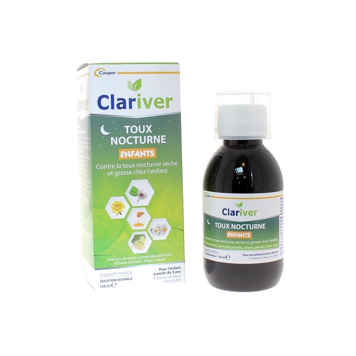 Clariver Toux nocturne enfants Cooper - flacon de 150 ml