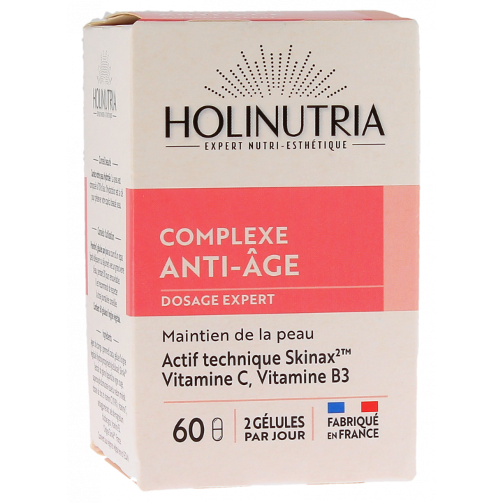 Complexe anti-âge Holinutria - boîte de 60 gélules