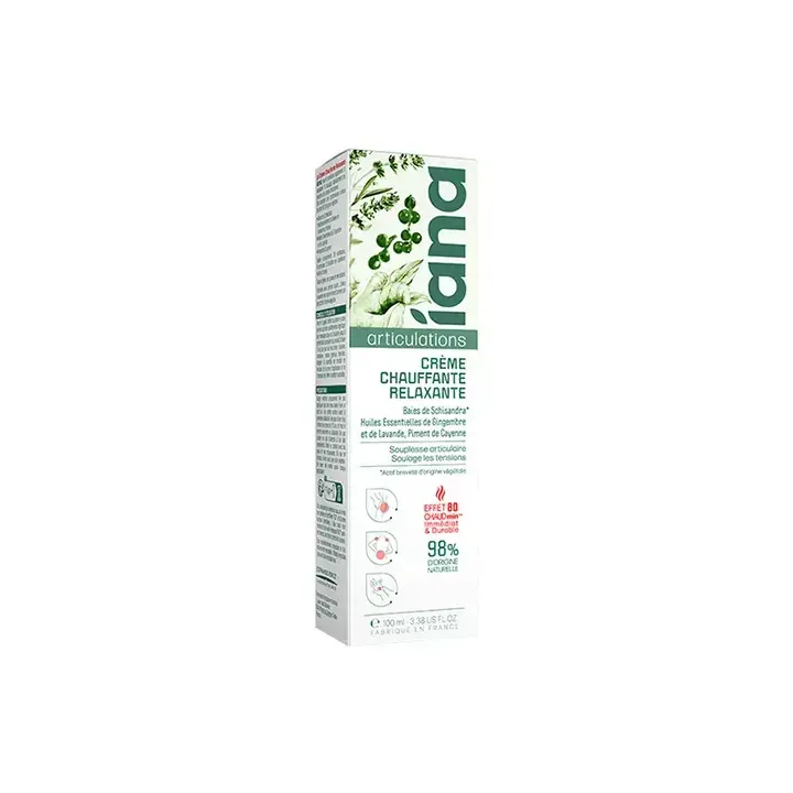 Crème chauffante relaxante artculations Iana - tube de 100ml