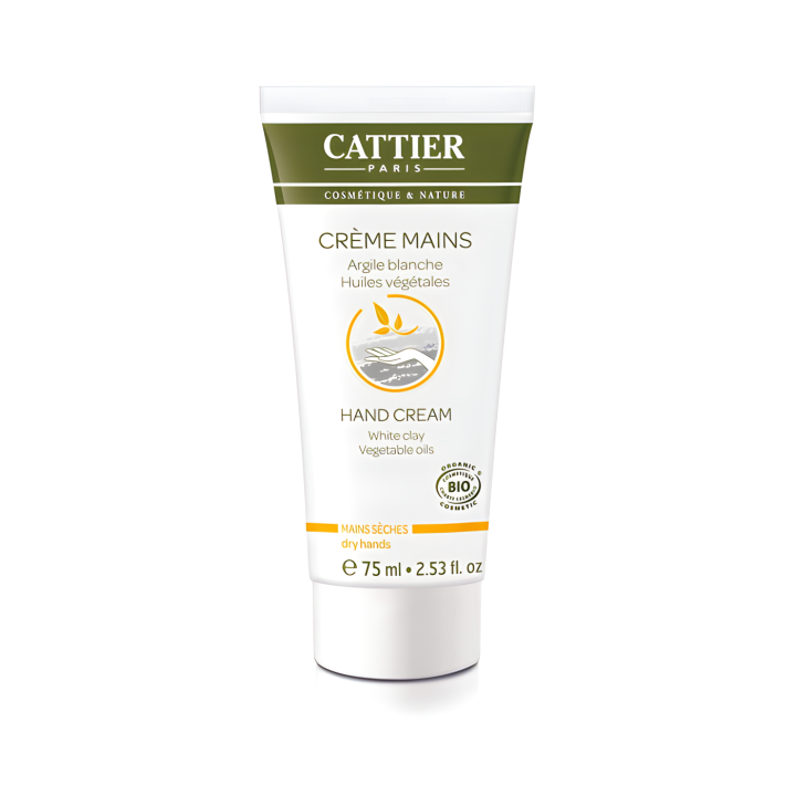 Crème mains sèches bio Cattier - tube 75 ml