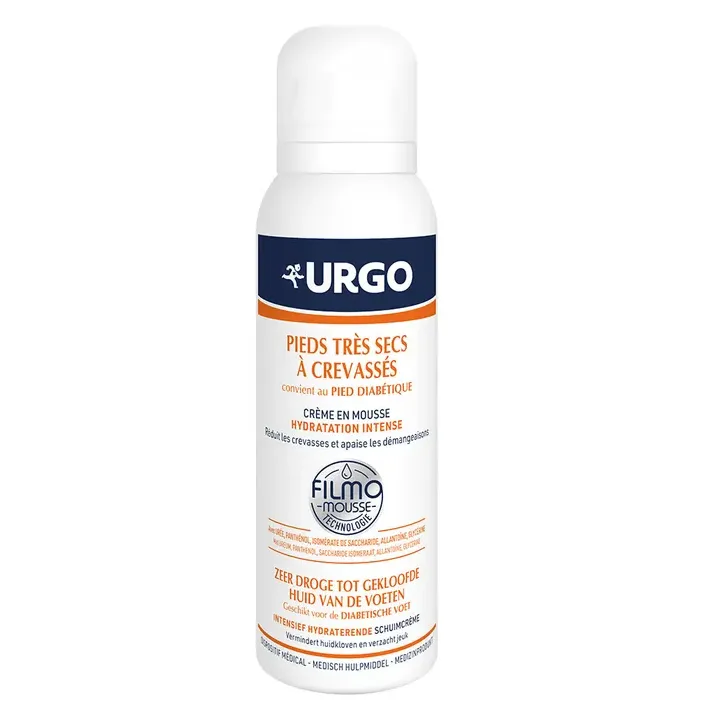 Crème mousse hydratation intense pieds très secs Urgo - flacon de 125ml
