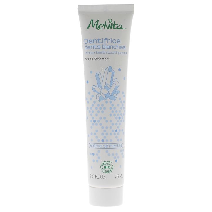 Dentifrice dents blanches bio Melvita - tube de 75 ml