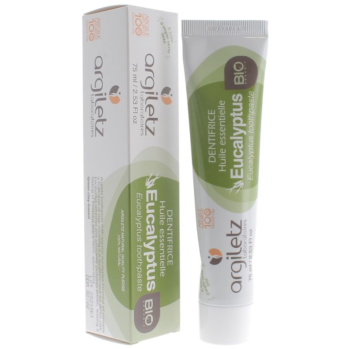 Dentifrice huile essentielle eucalyptus Bio Argiletz - tube de 75 ml