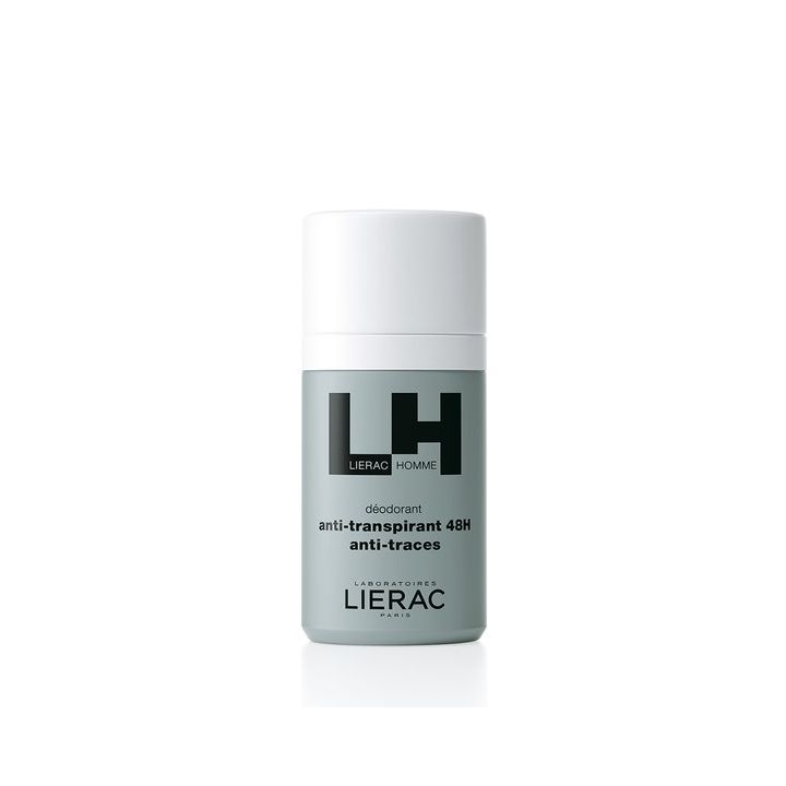 Déodorant anti-transpirant 48h anti-traces Lierac homme - roll-on de 50ml
