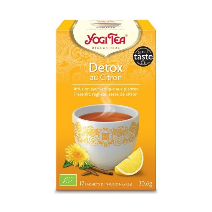 Detox citron BIO Yogi Tea - 17 infusettes