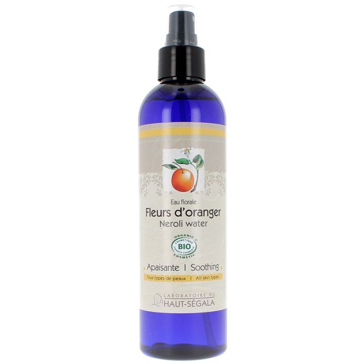 Eau Florale Fleurs d'Oranger Bio Apaisante Laboratoire Haut-Ségala - Spray de 250 ml