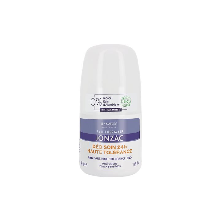 Eau Thermale Jonzac Déo soin 24h haute tolérance bio Léa Nature - roll-on de 50ml