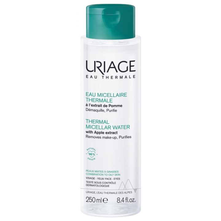 Eau micellaire thermale peaux mixtes à grasses Uriage - flacon de 250 ml