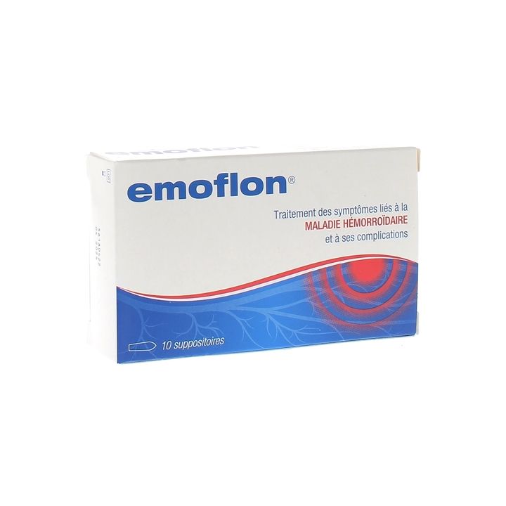 Emoflon hémorroïdes - boîte de 10 suppositoires