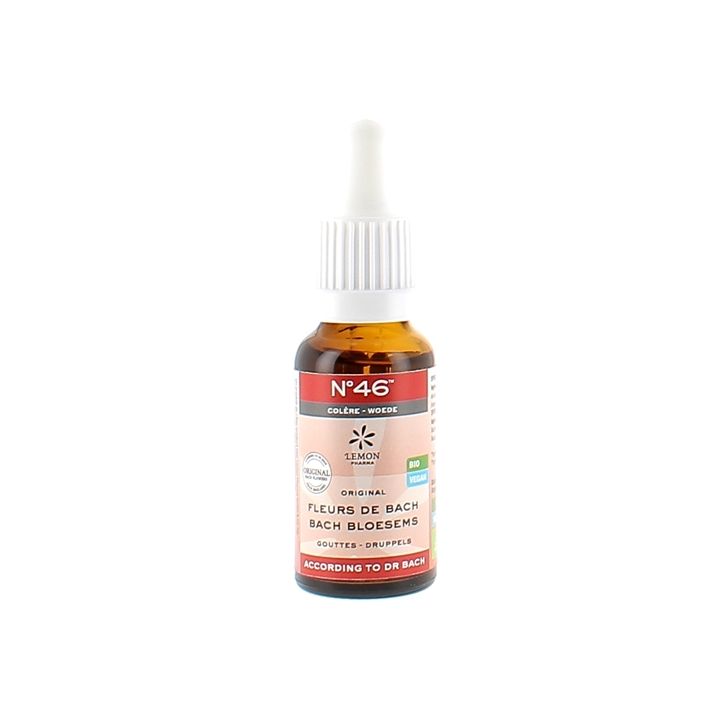 Fleurs de Bach N°46 Colère bio Lemon Pharma - flacon de 20ml